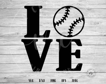 baseball love svg, love svg, Baseball SVG, Baseball Mom, Sports SVG, Baller SVG, Cricut, Silhouette, Cut Files, svg, dxf, png, eps, jpeg
