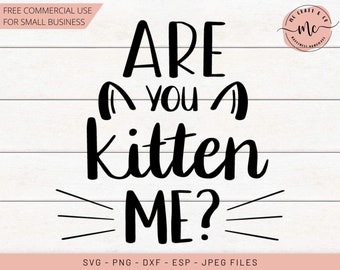 Are You Kitten Me svg, Cat svg, Kitten svg, Cat t-shirt svg, cat lover, cats, kitty svg, Cat lady, Fur mama svg, svg, dxf, png, eps, jpeg