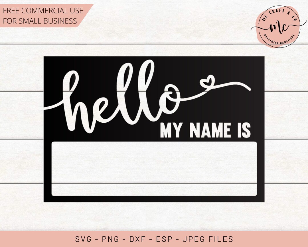 Hello My Name is Svg, Baby Svg, New Baby Svg, Baby Boy, Baby Girl