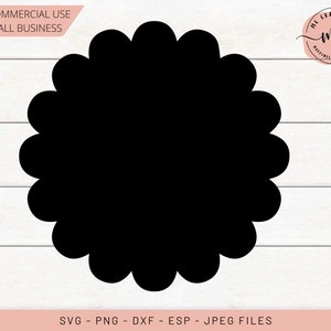 Geschulpte Cirkel svg, Cirkel SVG, Sint-Jakobsschelp SVG, Sint-jakobsschelp Cirkel svg dxf png Cut File voor Cricut Cameo & andere elektronische snijmachines
