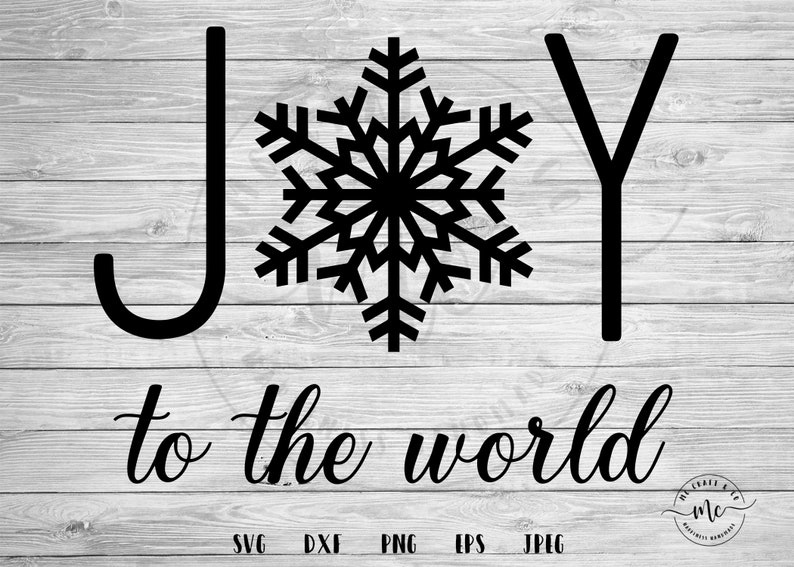 Download Joy to the World svg Christmas svg Winter svg snowflake | Etsy