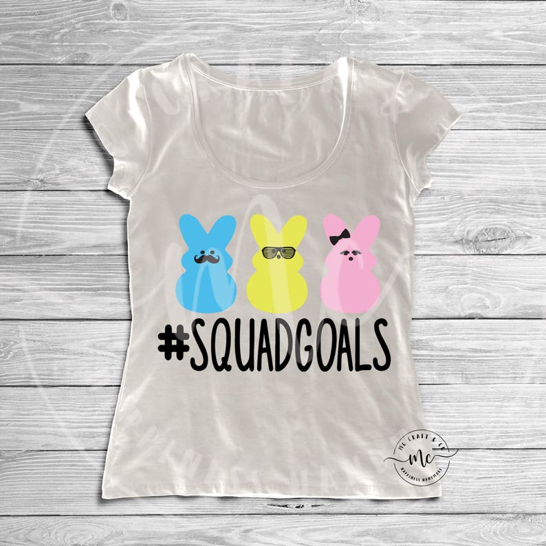 Squad Goals SVG hashtag peeps svg Easter Cut file Easter Etsy