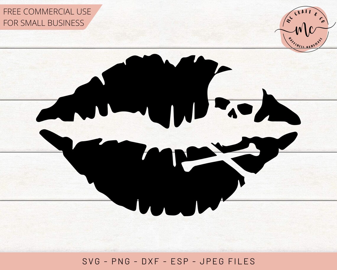 Skull Lips SVG Skull SVG LIPS Skull Lips Svg Halloween Etsy