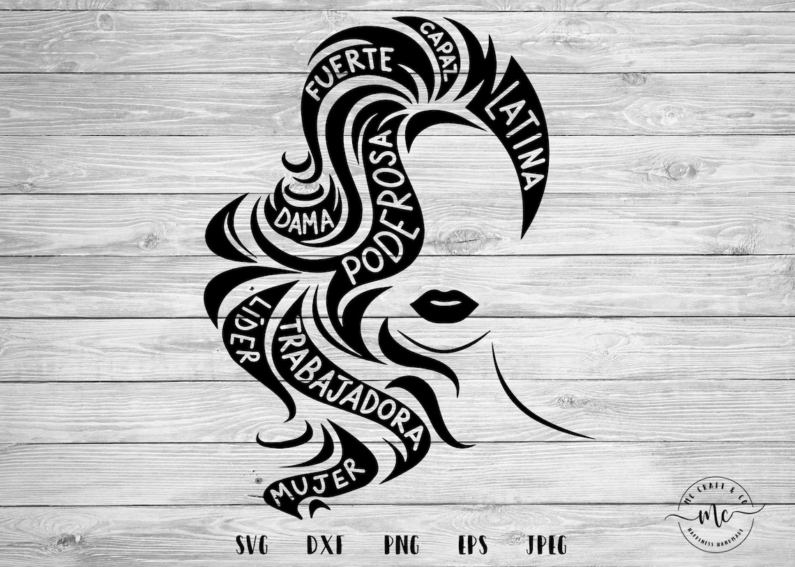 Empoderado Latina SVG Mujer Reina Seg español Latina | Etsy