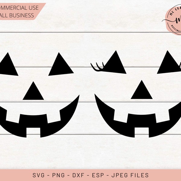 Pumpkin Face svg, Halloween Clip-Art, Halloween Smiling Carved Pumpkin, Jack-o-Lantern, Pumpkin with Lashes, Digital Download SVG & PNG