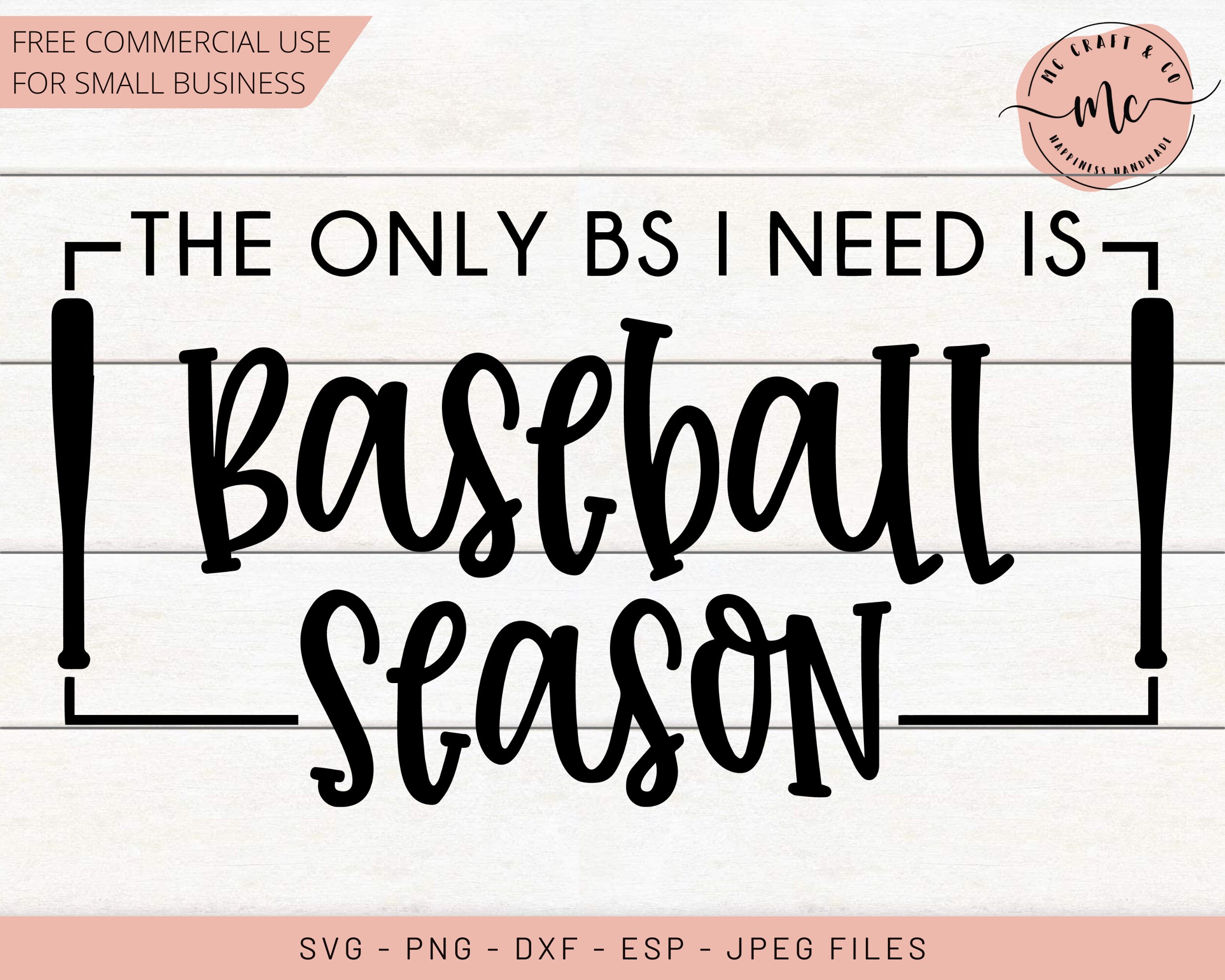 The Only Bs I Need Baseball Season - Etsy