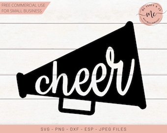 MEGAPHONE svg, Cheerleader svg, Cheer svg, Icon svg, Cheer Squad svg, Cheer Pom Pom, Cricut, Silhouette, Cut Files, dxf, png, eps, jpeg
