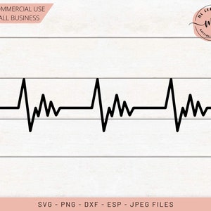 EKG HEARTBEAT SVG - Ecg Clipart, Ekg clipart, hartslag svg, Commercieel gebruik Svg, Cricut Cut File, Nurse Svg, Medical Svg, Hartslag
