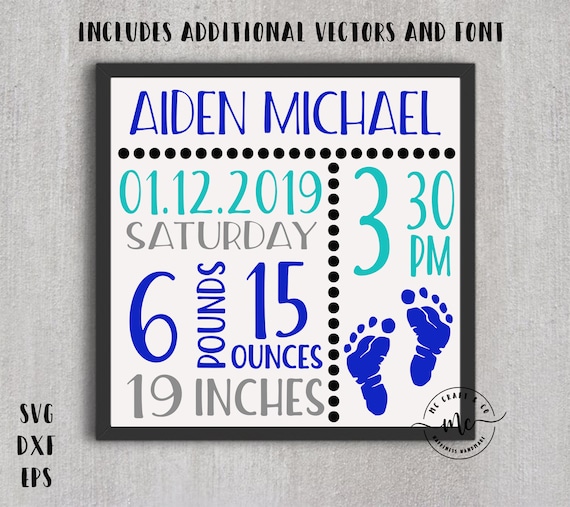 Download Baby Announcement Svg New Baby Svg Announcement Svg Welcome Etsy