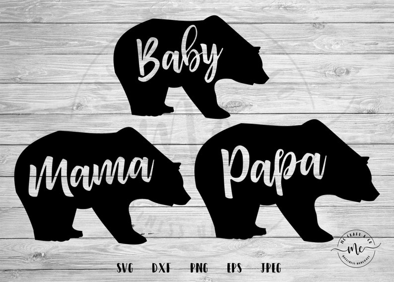 Download Mama Bear Svg Papa Bear Svg Baby Bear Svg Bundle Svg Baby Etsy
