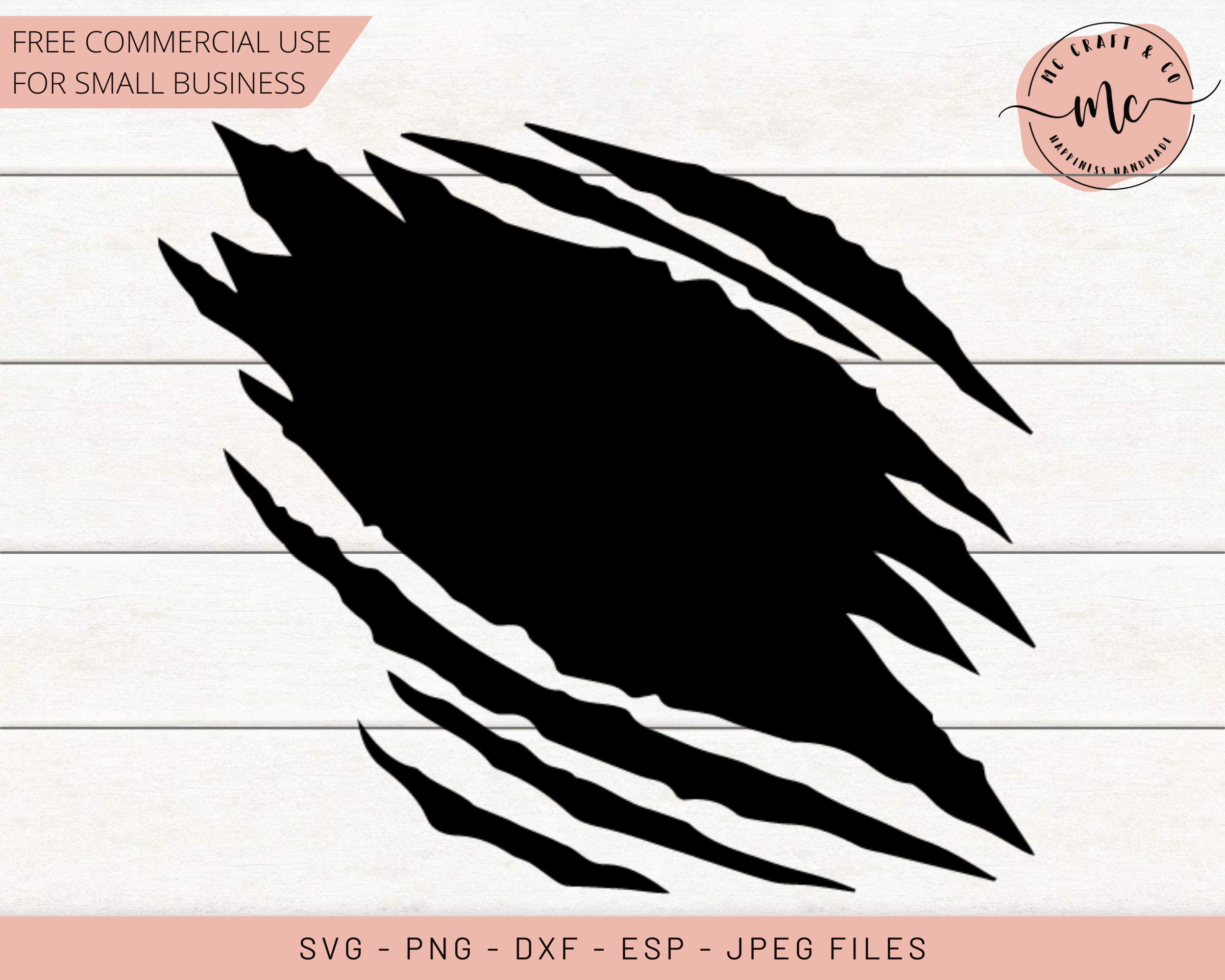 Claw Marks Svg Cut File Scratches Svg Ripped Svg Scratch Mark Svg | My ...