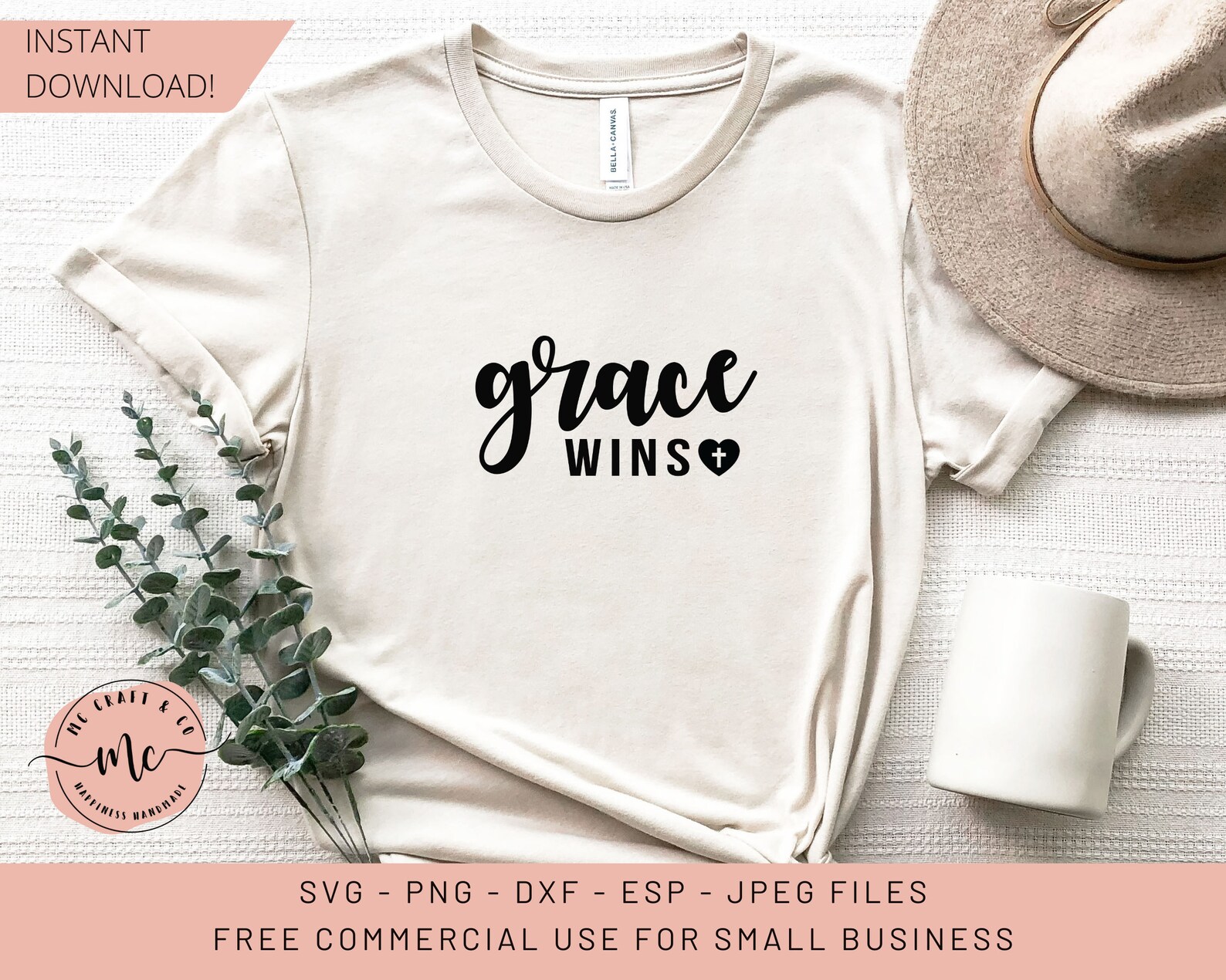 Grace Wins Svg, Bible SVG, Faith Svg, Jesus SVG, Grace Svg, Religious ...