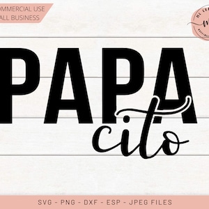Papacito svg, Papa svg, Spanglish svg, Ay papi, padre, ay papa, svg espanhol, Cricut, Silhueta, Arquivo Svg, Arquivo de corte, dxf, png, eps, jpg