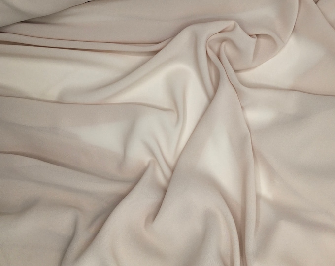 High quality Faux Silk Chiffon. Nude beige N27