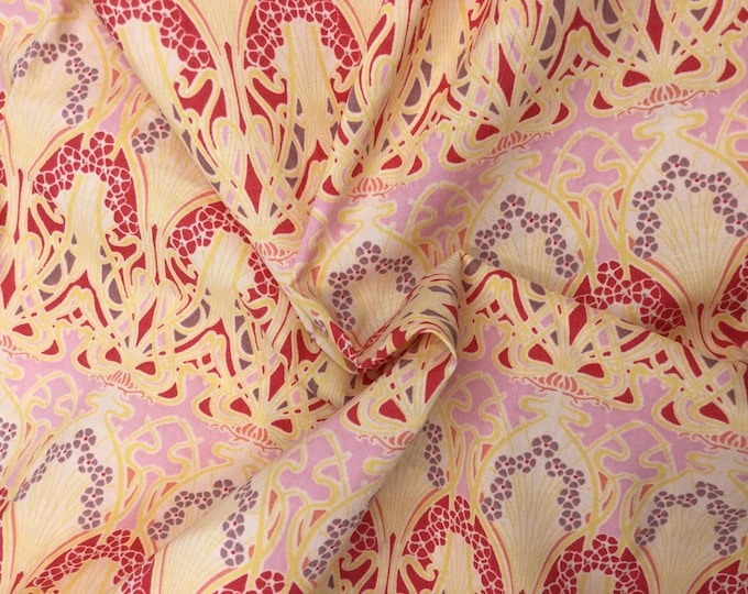 English Pima lawn cotton fabric, orange Jugend