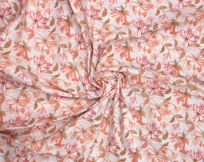 Tana lawn fabric from Liberty of London, bleached Honeysuckle