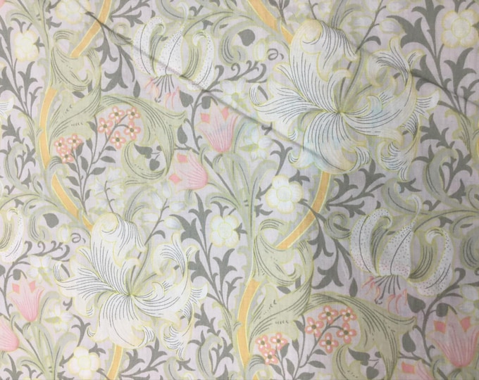 English Pima lawn cotton fabric, soft green jugend print