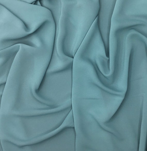 High Quality Faux Silk Chiffon Very Close to Genuine Silk Chiffon. Pigeon Blue Non27 Etsy UK