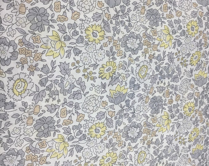 Tana lawn fabric from Liberty of London exclusive D’Anjo winter bleached print