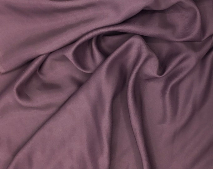 Soft eggplant nr29, High quality silky satin back, close to genuine silk crepe, backed crepe.