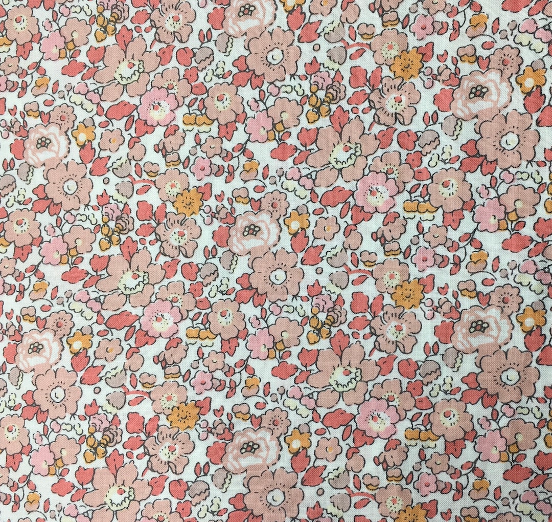 Tana Lawn Fabric From Liberty of London, Exclusive Betsy Ann Peach - Etsy