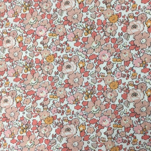 Tana lawn fabric from Liberty of London, exclusive Betsy Ann Peach