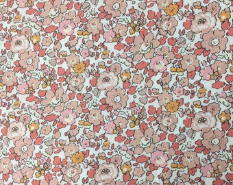 Tana lawn fabric from Liberty of London, exclusive Betsy Ann Peach