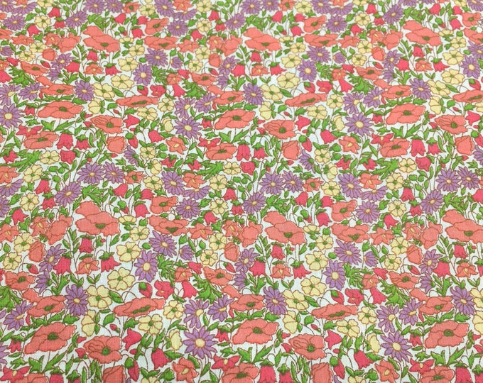 Tana lawn fabric from Liberty of London, exclusive petal and bud August