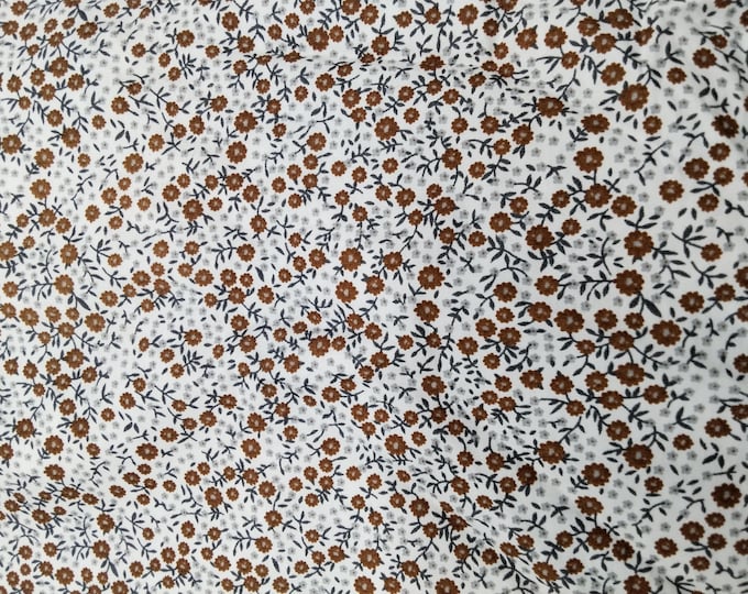 Oekotex certified cotton poplin, autumn floral print