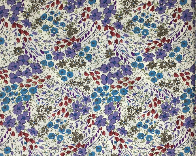 English Pima lawn cotton fabric, priced per 25cm.