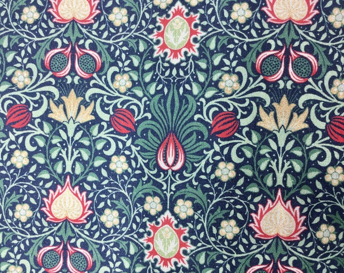 English William Morris cotton poplin, Perse