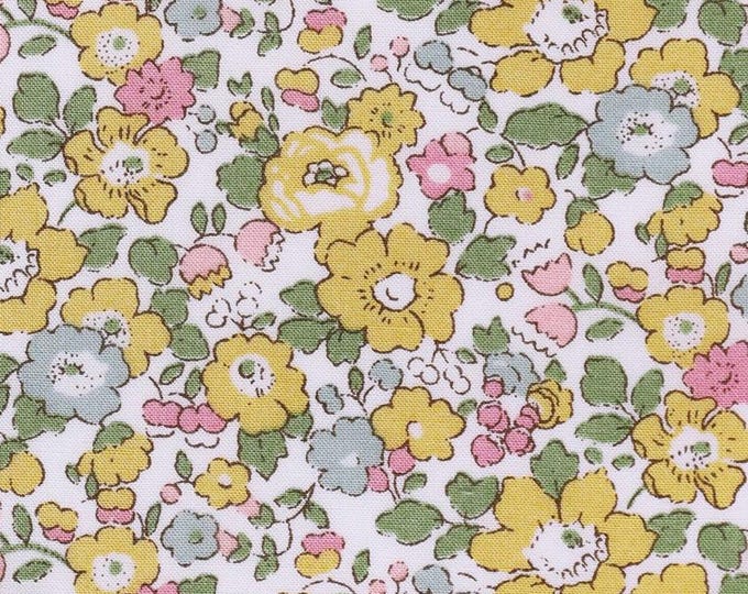 Tana lawn fabric from Liberty of London, Betsy lemon