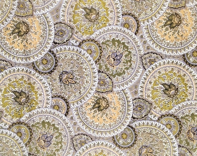 William Morris:  english Pima lawn fabric, green India print