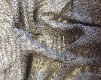 Cotton fabric woven wide anthracite. Width 1 m 40