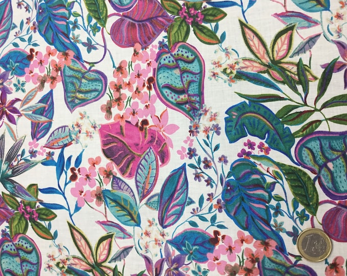 English Pima lawn cotton fabric, Eden’s garden