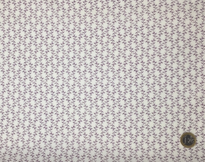 High quality cotton poplin dyed in Japan with leave print