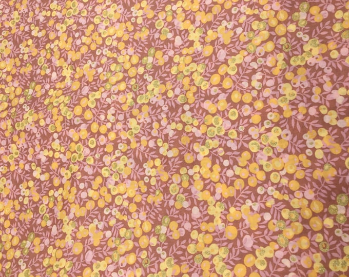 Tana lawn fabric from Liberty of London, Wiltshire bleached autumn