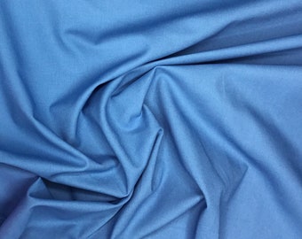 Light cotton canvas, oekotex certified, mid blue nr7