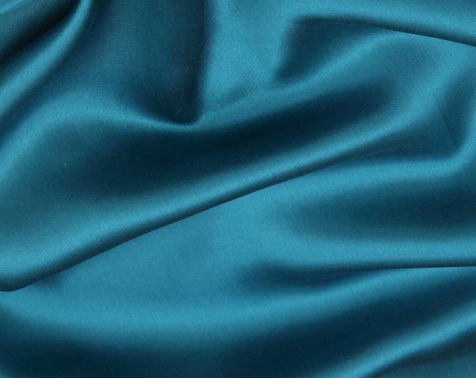 High quality cotton satin, teal col29