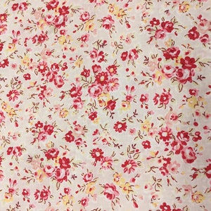 English Pima lawn cotton fabric, English Roses