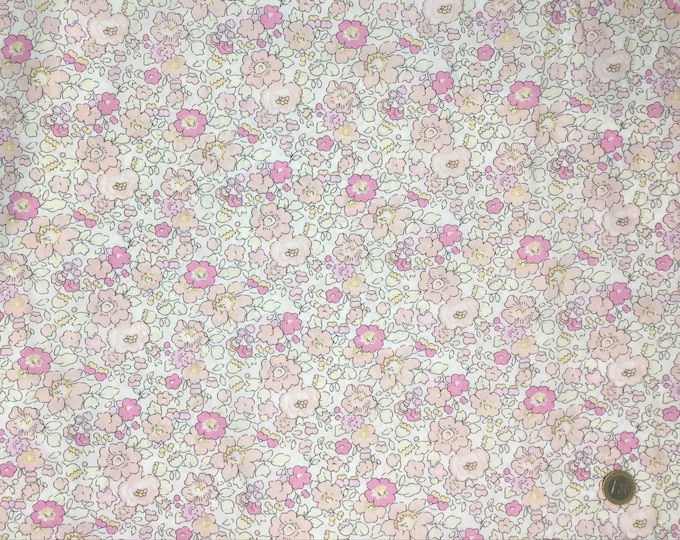 Tana lawn fabric from Liberty of London, Betsy bleached Pastel