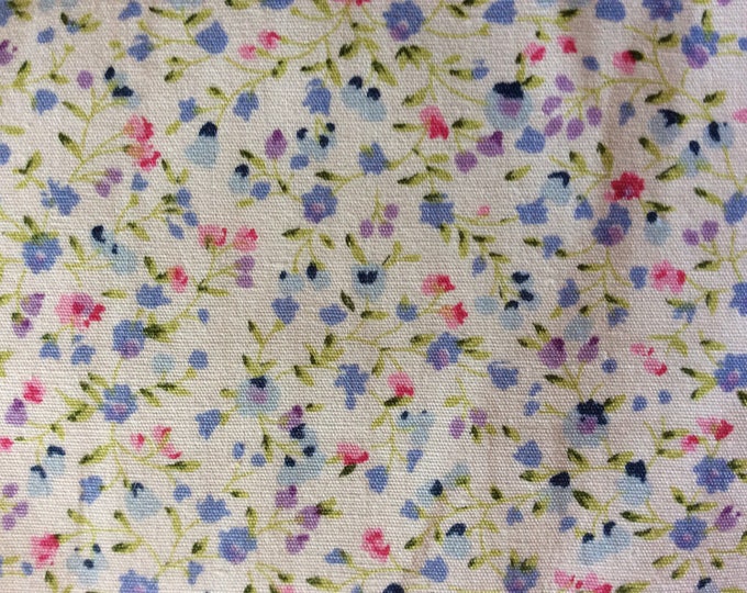 High quality cotton poplin, small floral print