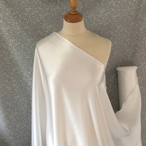 Off white nr13, High quality silky satin back, close to genuine silk crepe, backed crepe.