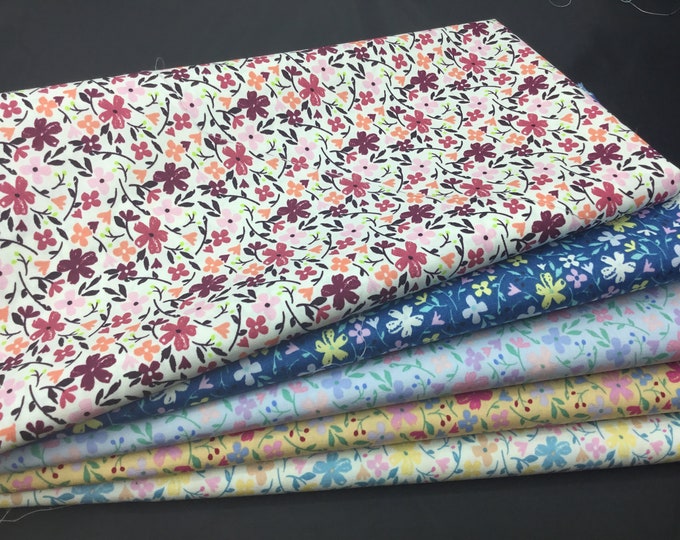 5 FQ floral cotton poplin