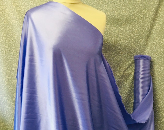 Lavender blue nr19, High quality silky satin back, close to genuine silk crepe, backed crepe.