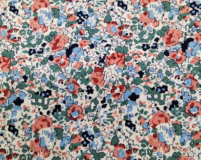 Tana lawn fabric from Liberty of London, Claire Aude Terra Cotta
