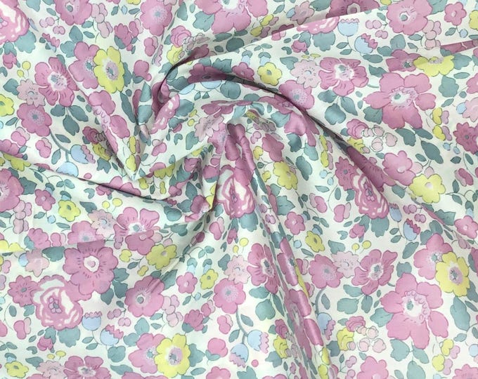Tana lawn fabric from Liberty of London Betsy Ann bougainvillé