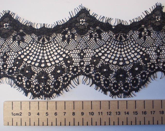 Black lace trim