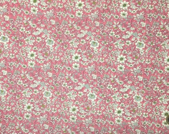 High quality cotton poplin prit Edna in Japan, pink floral print