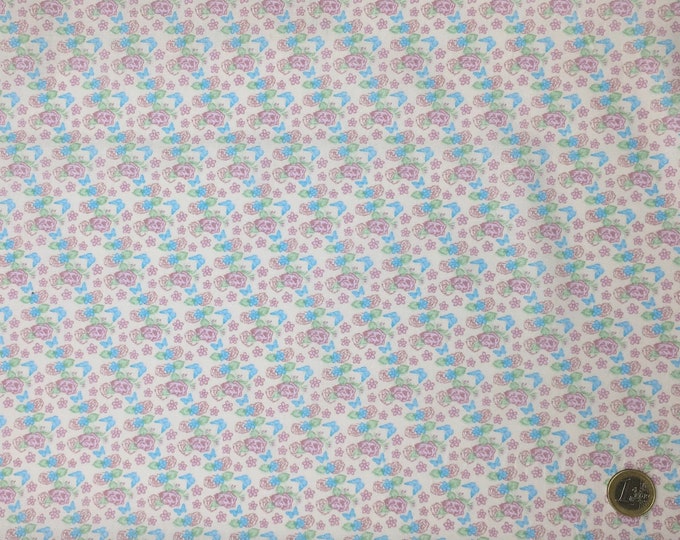 Huh quality cotton poplin, vintage floral print